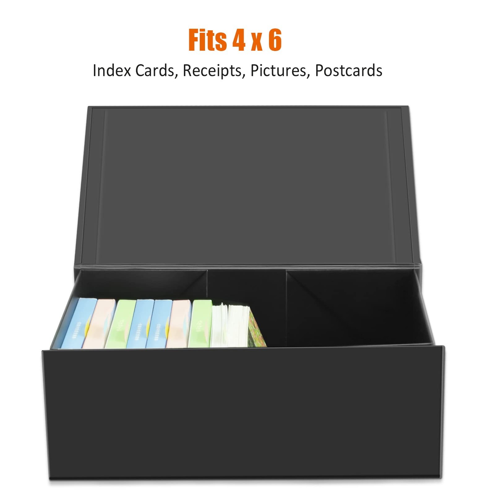 4X6 Index , Index Card Storage 4 x 6 Inches, Fits 1200 Flash Cards – 2 Pack, …