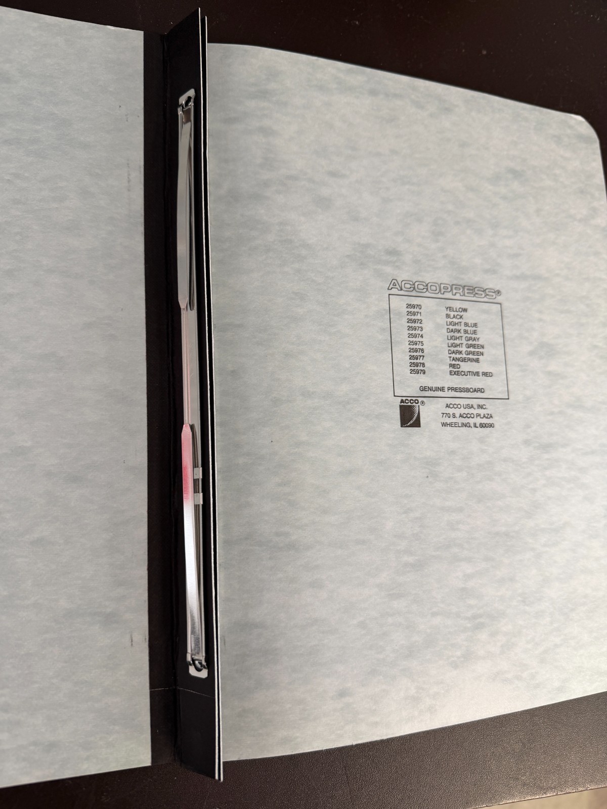 Pressboard Report Cover, Prong Clip, Letter, 4 light blue, 2 orange, total 6
