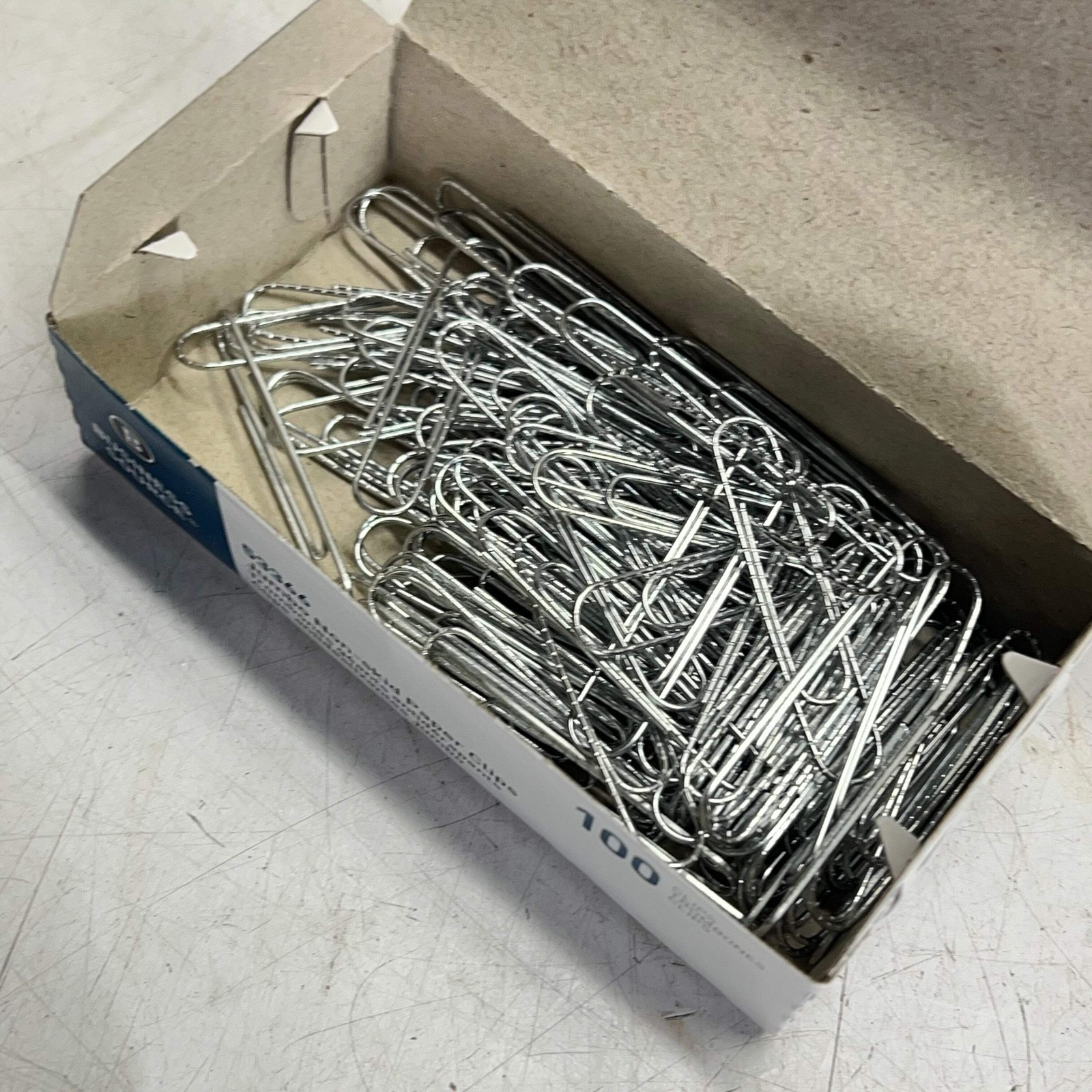 BUSINESS SOURCE (2 PACK, 100 EACH) Jumbo Non-skid Paper Clips Steel Silver