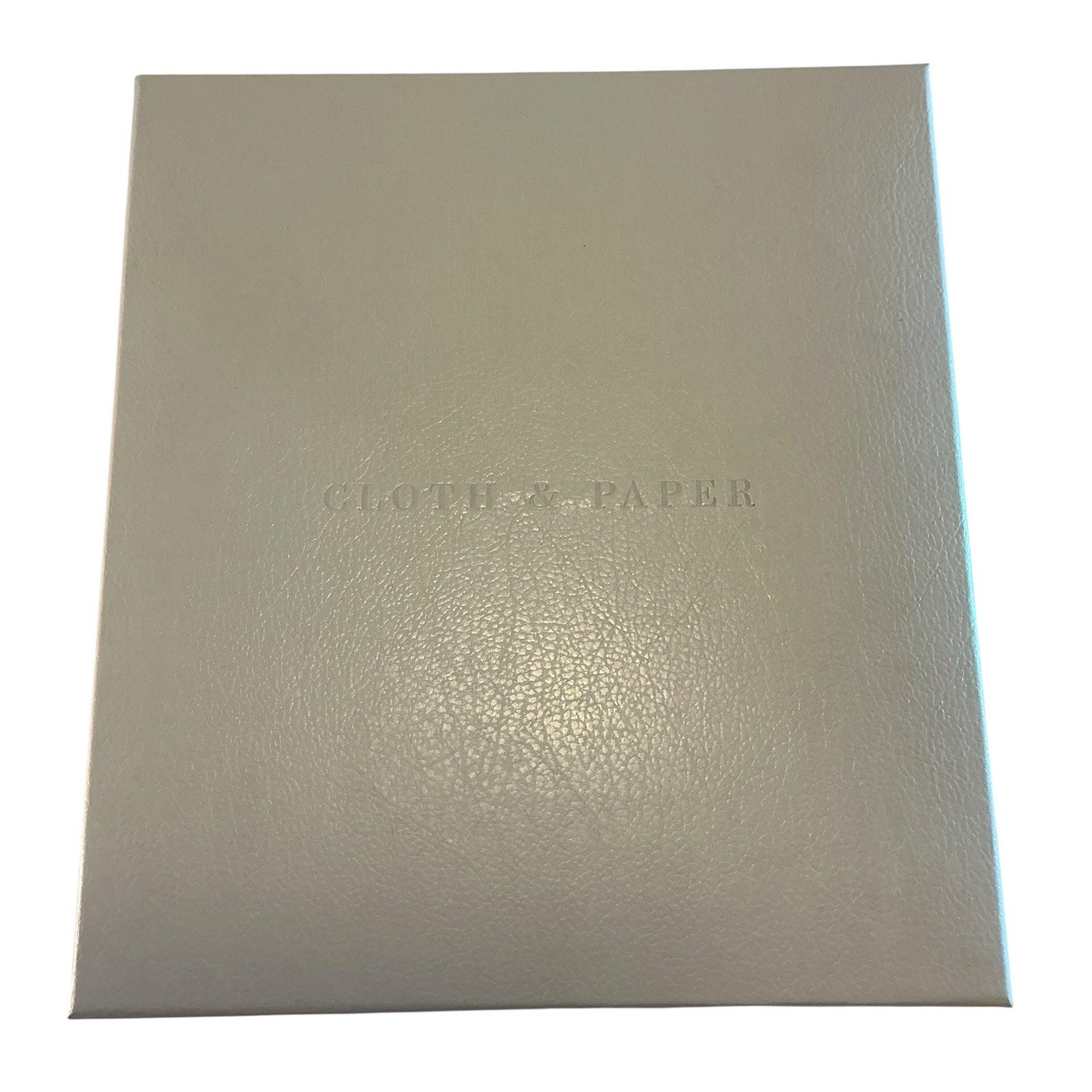 CLOTH & PAPER Leather Agenda Cover, A5 Large Black Quilted Leather Planner,