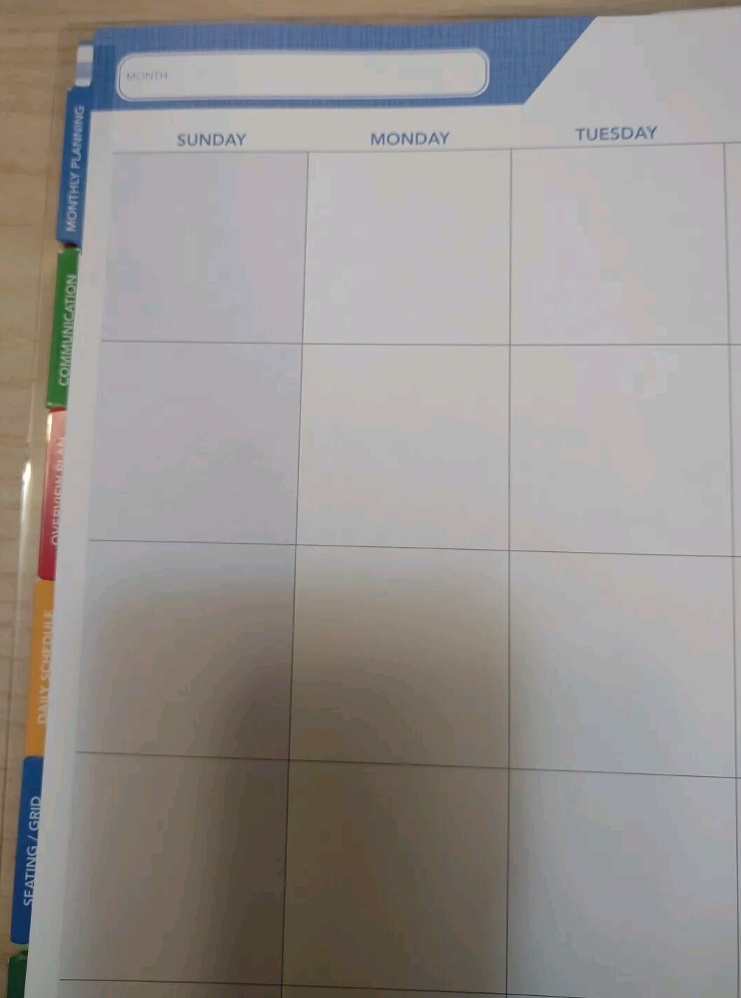 Global Printed Products Undated Teacher Planner 52 Weeks w/Stickers
