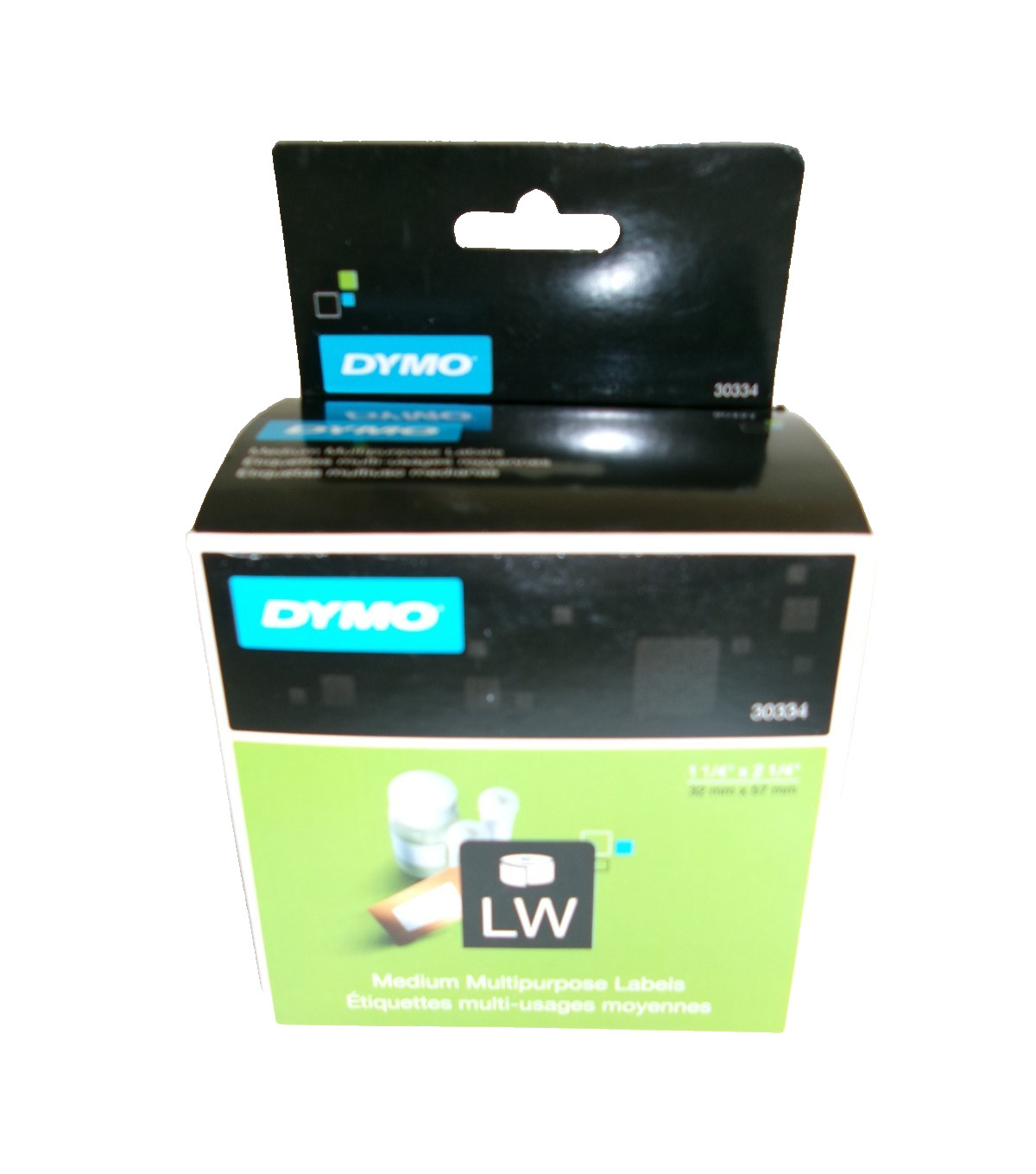 DYMO LabelWriter Address Labels 1 1/4 x 2 1/4 White 1000 Labels Roll 30334 New