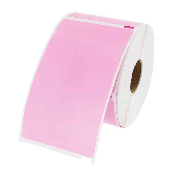 6 Rolls, 300 Labels per Roll DYMO-Compatible 30256 PINK Shipping Labels