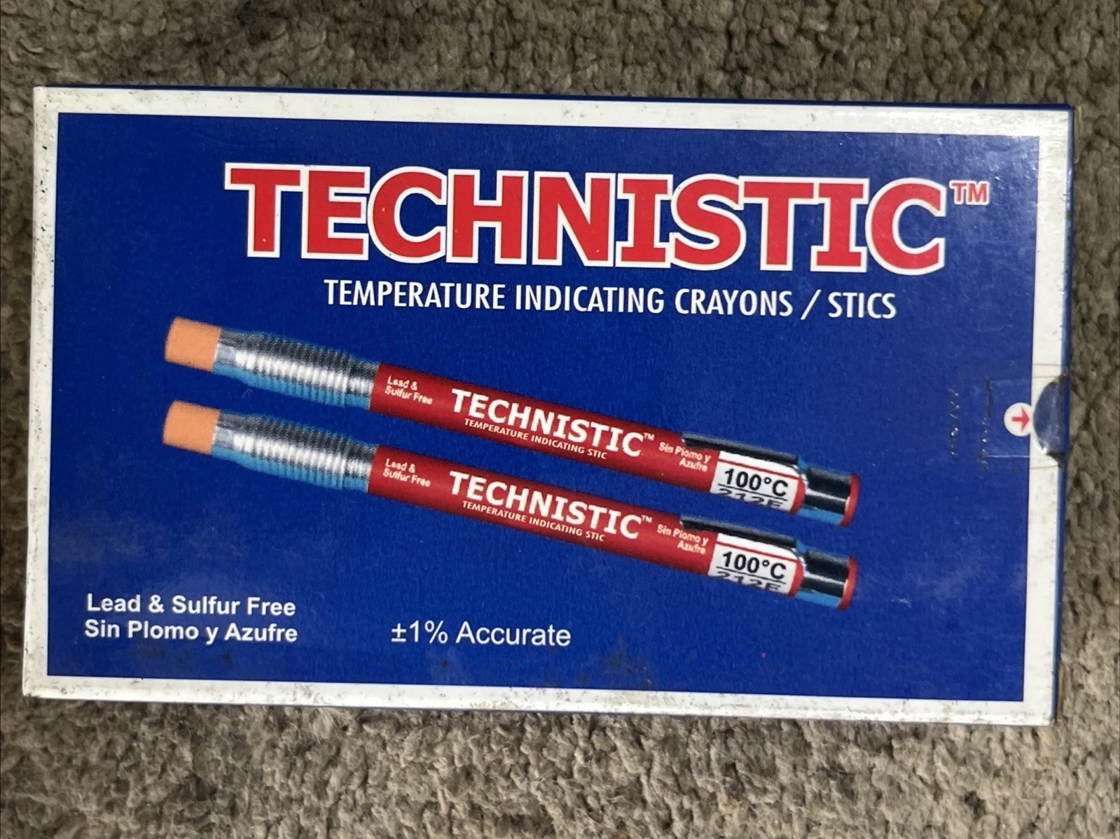 TECHNISTIC TEMPERATYRE INDICATING CRAYONS/STICS TS1100 (10PK)