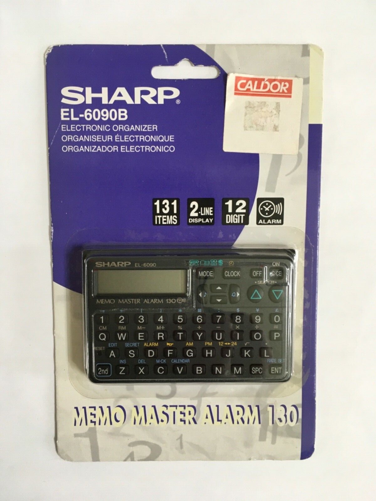 Sharp EL-6090B Electronic Organizer Memo Master Alarm 130 NEW SEALED