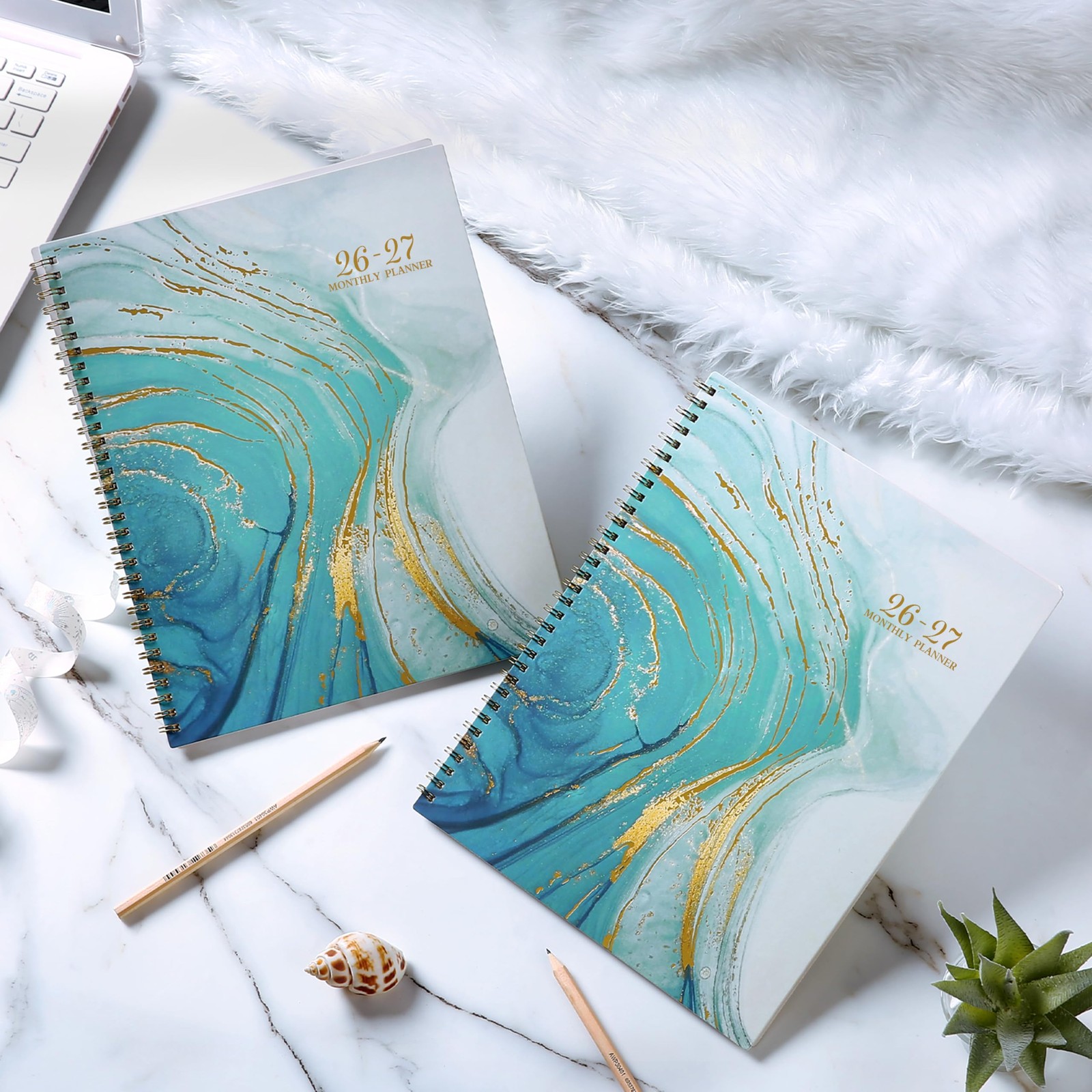 2026-2027 Monthly Planner – Jan. 2026 to Dec. 2027, 9″ x 11″, Spiral Bound Wi…