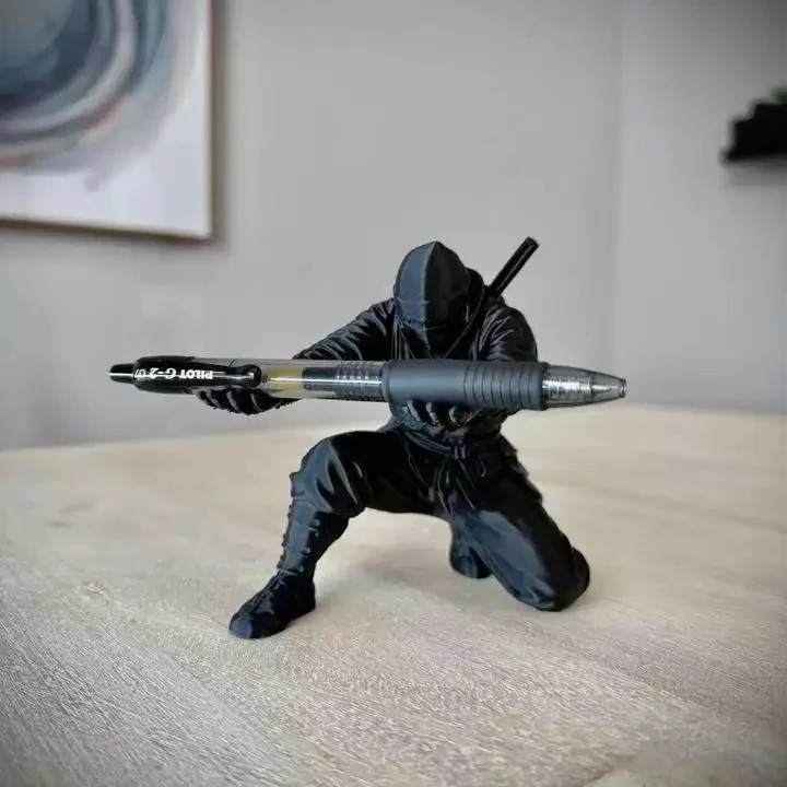 (9*7.8cm) 3D Printed Cool Organizer Ninja Pen Holder Miniature Pen Stand