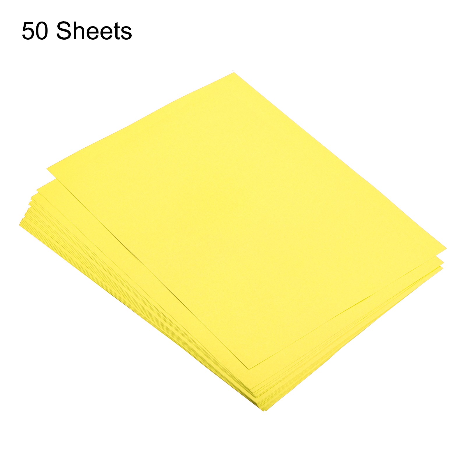 Colored Copy Paper 8.3×5.8 Inch 80gsm Bright Yellow 50 Sheets