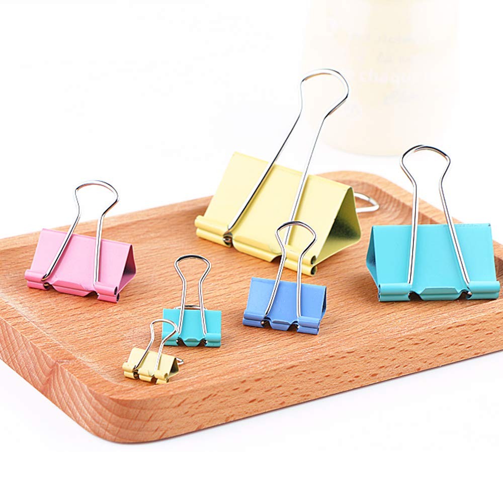 Binder Clips, Lumeiy 162PCS Paper Clips with Assorted Colors and Four Sizes