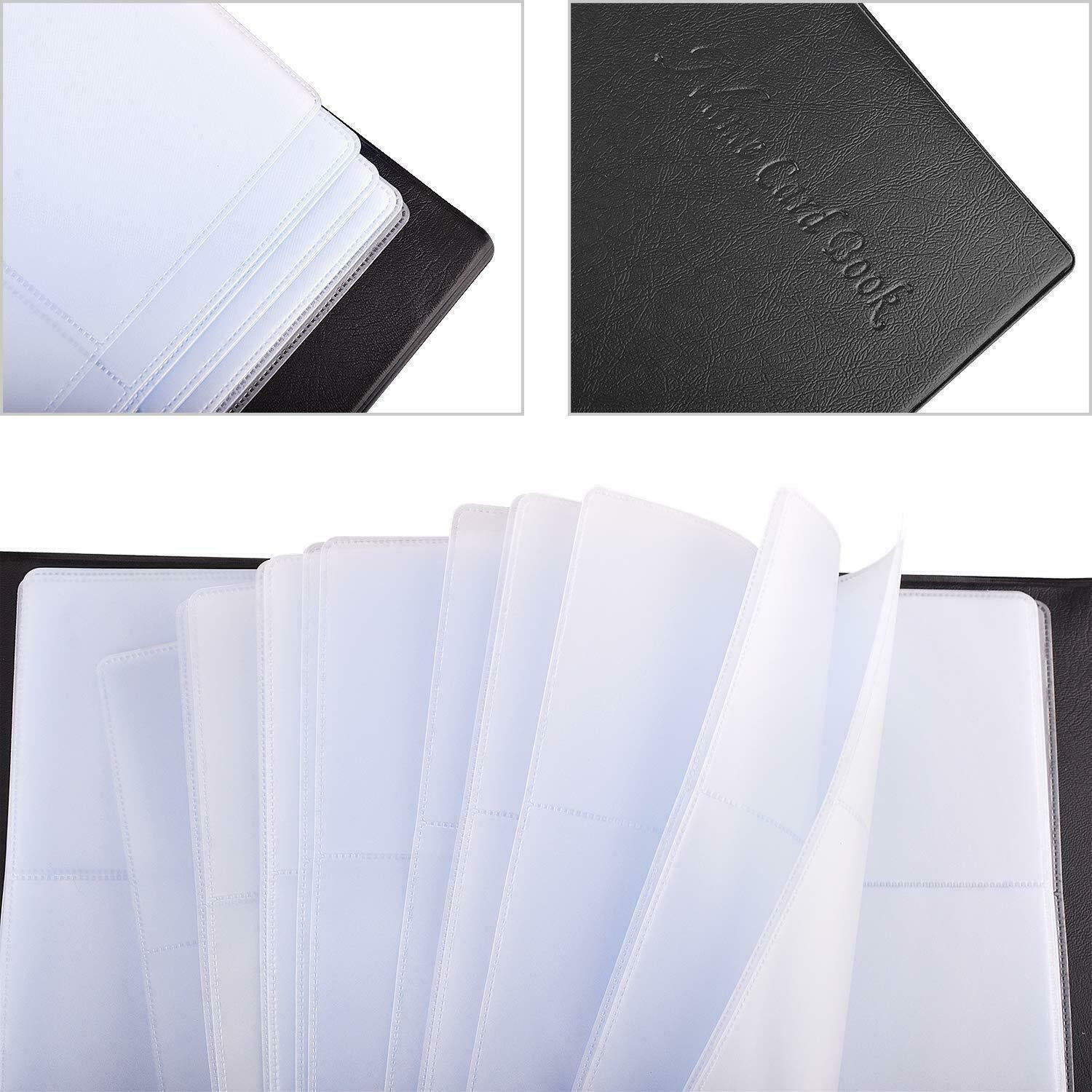 Business Name Card Organizer Book Booklet Wallet Holder PU Leather 300 Cards US