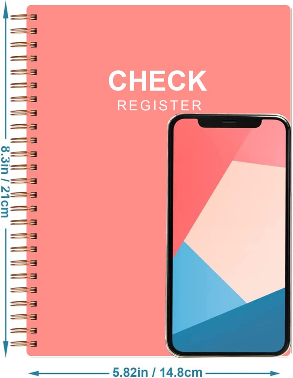 Check Register â€“ A5 Check Book Register Books with Check & Transaction Rose