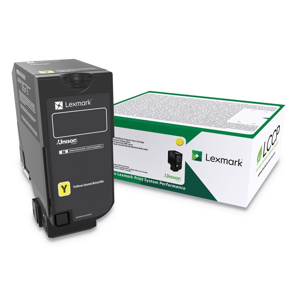 Lexmark 74C0HYG 12,000 Page-Yield High-Yield Toner – Yellow New