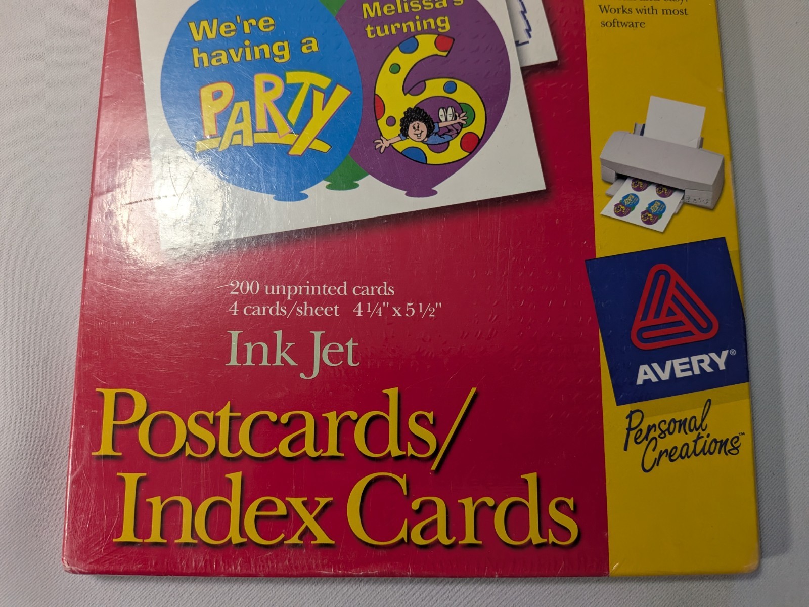 200 Count NEW Postcards Index Cards Inkjet Invitations Avery 3381 FAST Shipping
