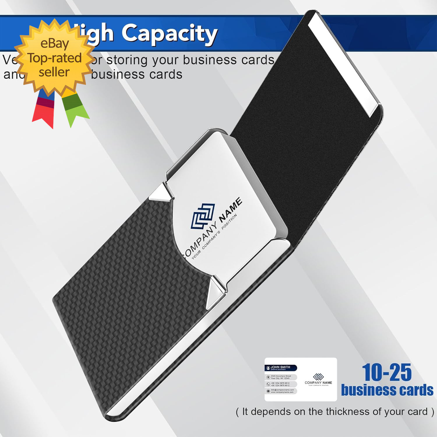 Business Card Holder, Metal Slim Business Card Case, Pocket Card Holder