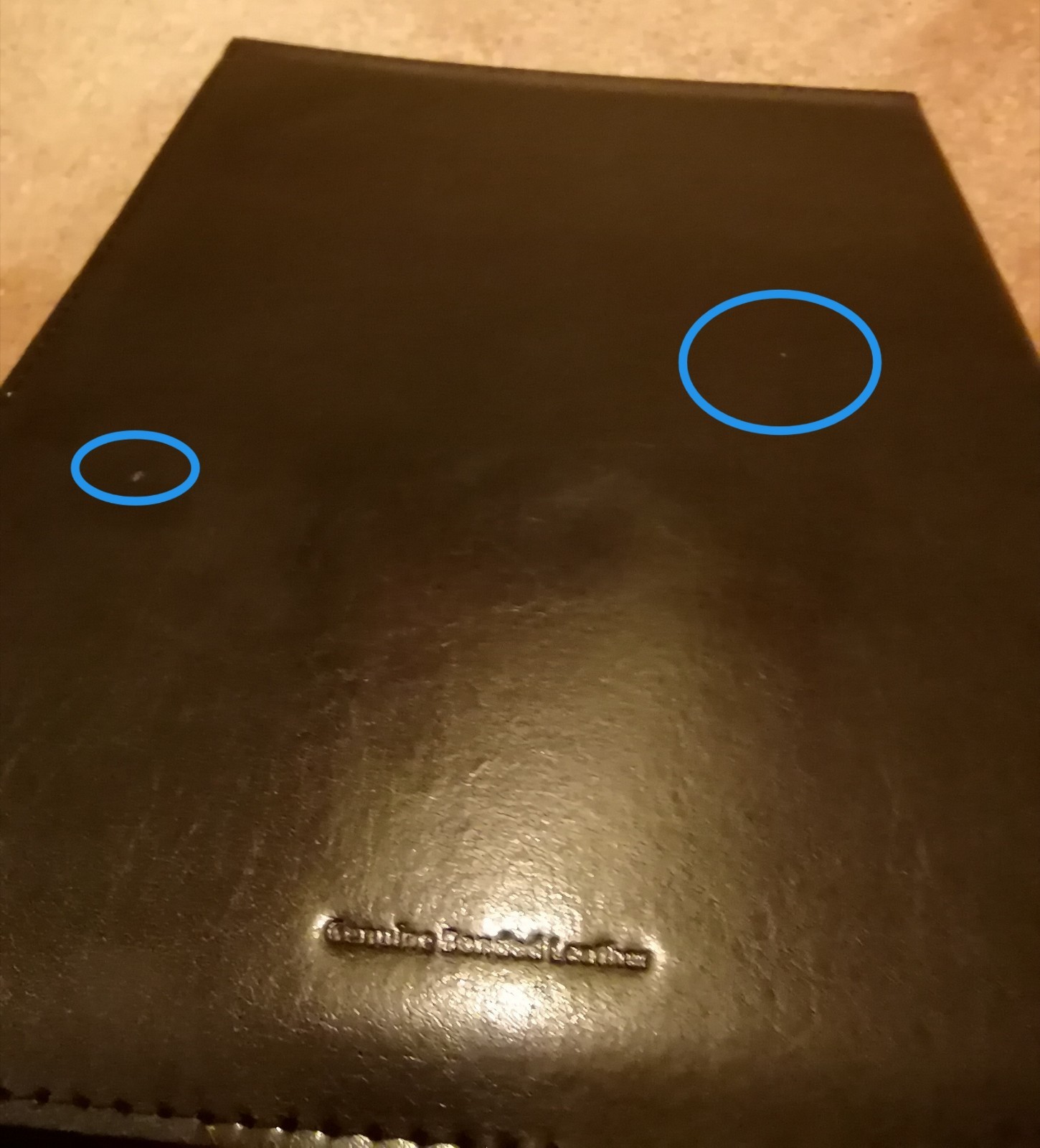 Black Leather Portfolio 10×12 Padfolio Organizer w/ Dated Planner Paper