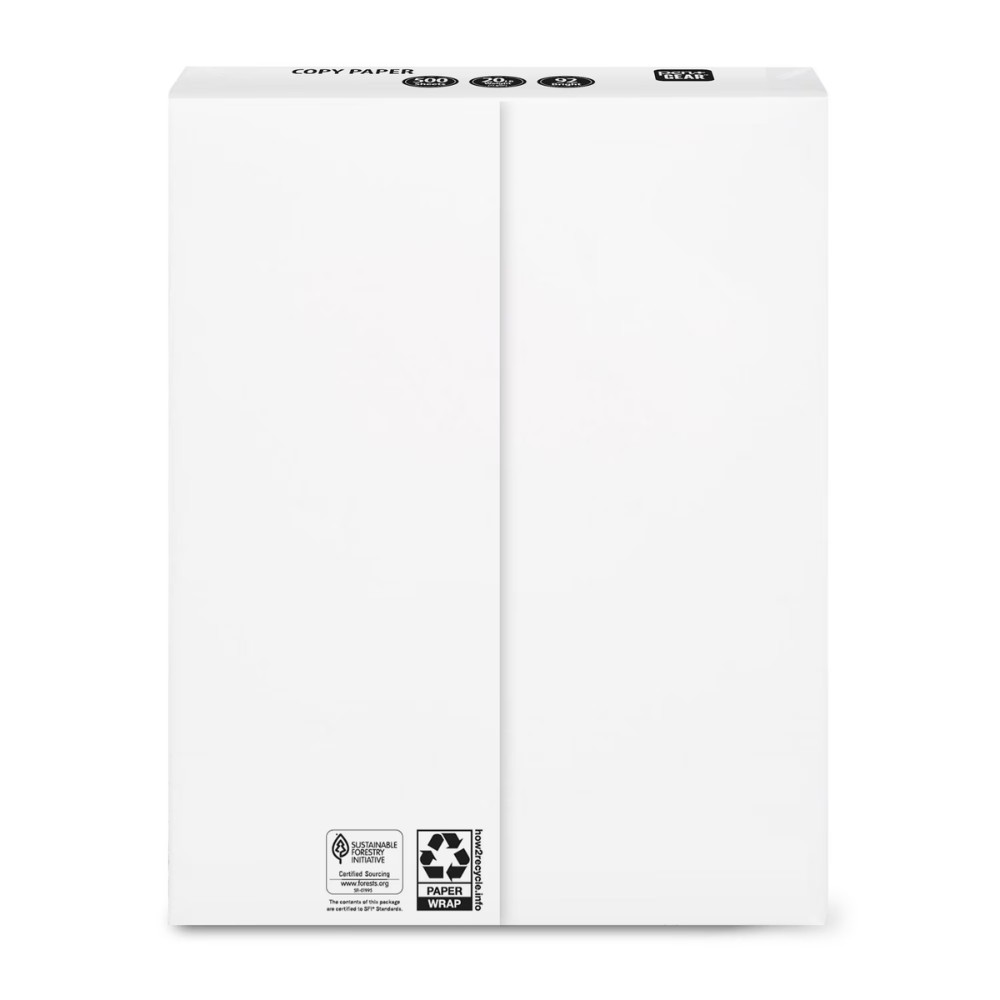 Pen+Gear Copy Paper, 8.5″ x 11″, 20 lb, 92 Bright, White, 8 Reams, 4000 Sheets