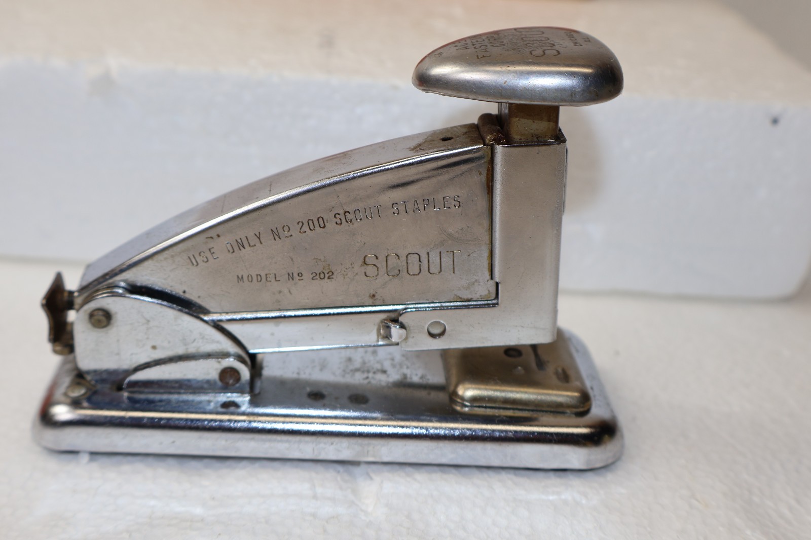 Vintage Ace Scout Model No. 202 With Original Box 3″ x 4.5″ Stapling Machine