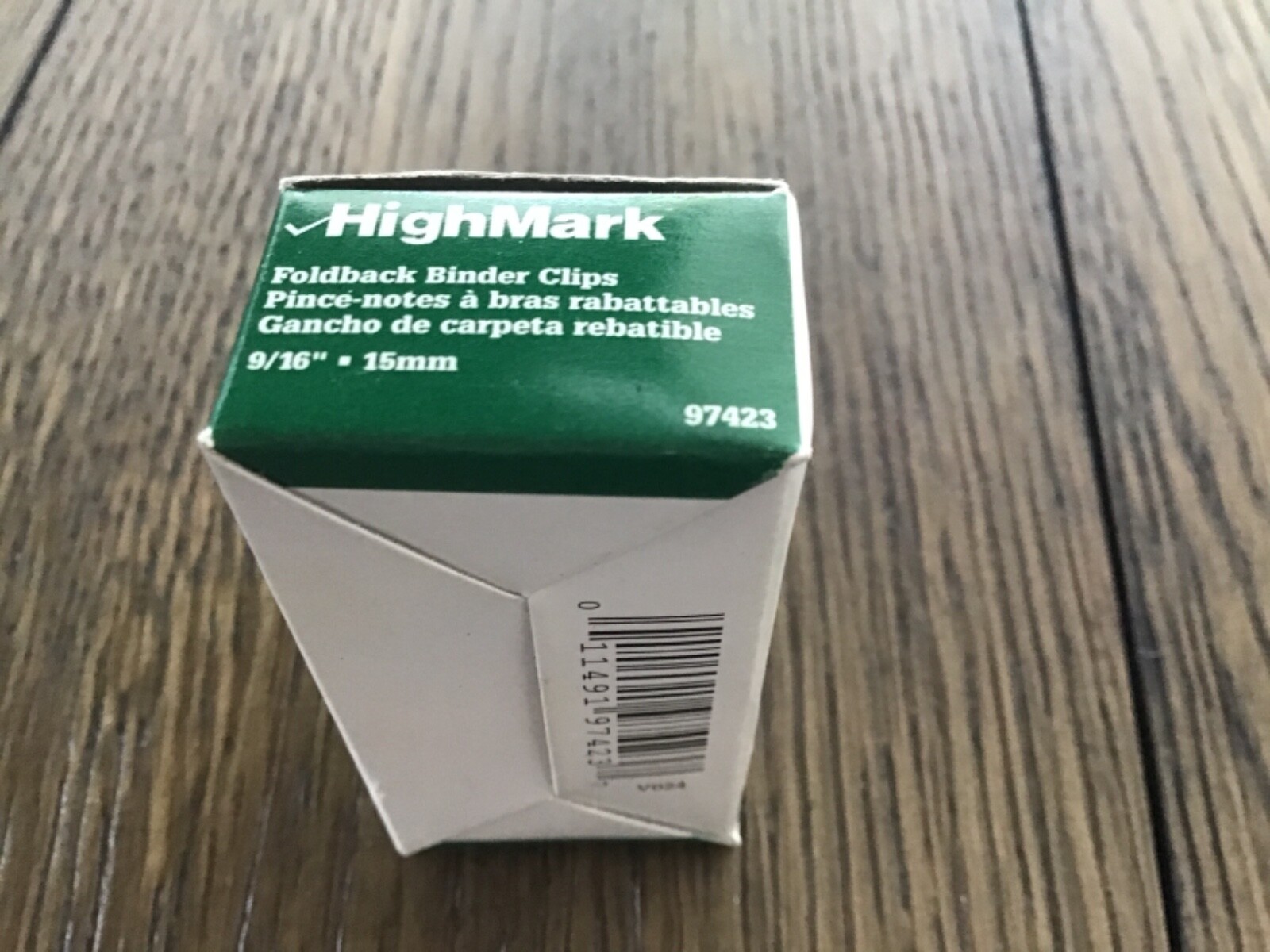 HighMark Foldback Binder Clips 9/16” – 1 Box of 12 Clips