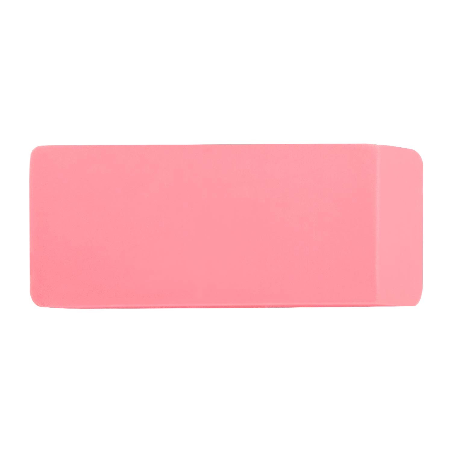 Amazon Basics Rectangular Erasers for School and Office, Pink, 24 count, Pink