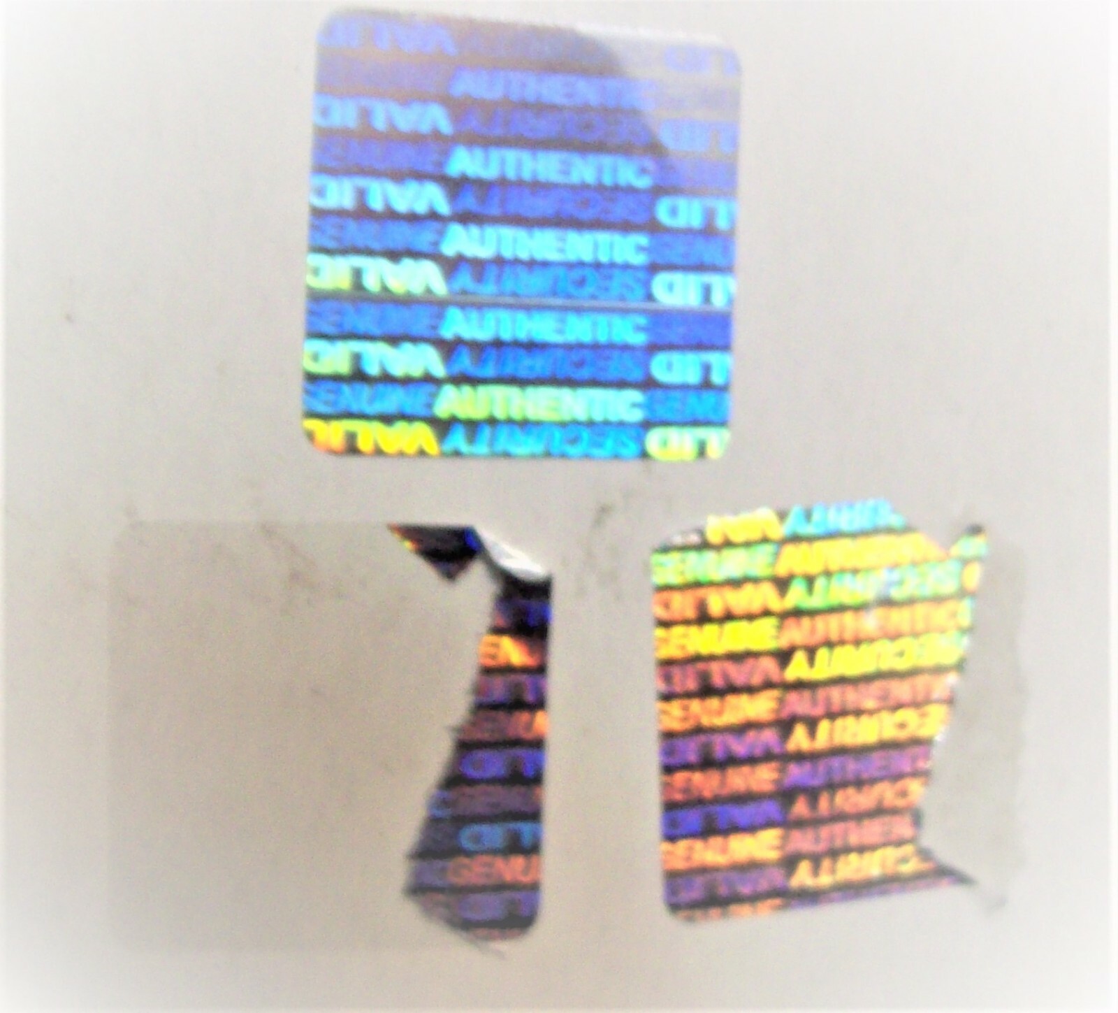 100 SV1 SVAG Security Hologram Labels Tamper Evident 1″ Square Sticker Seals