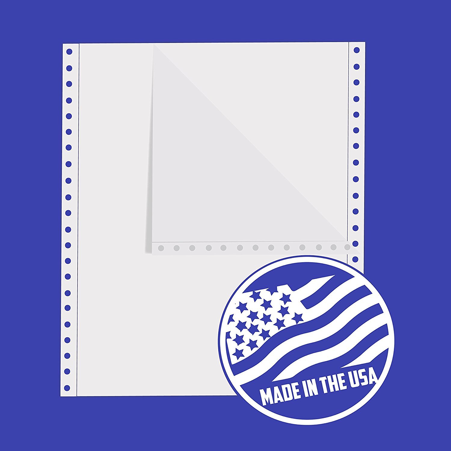 Alliance Continuous Computer Paper 9-1/2×11″ Blank Clean Edge 1-Pt 20lb 2300/Ctn