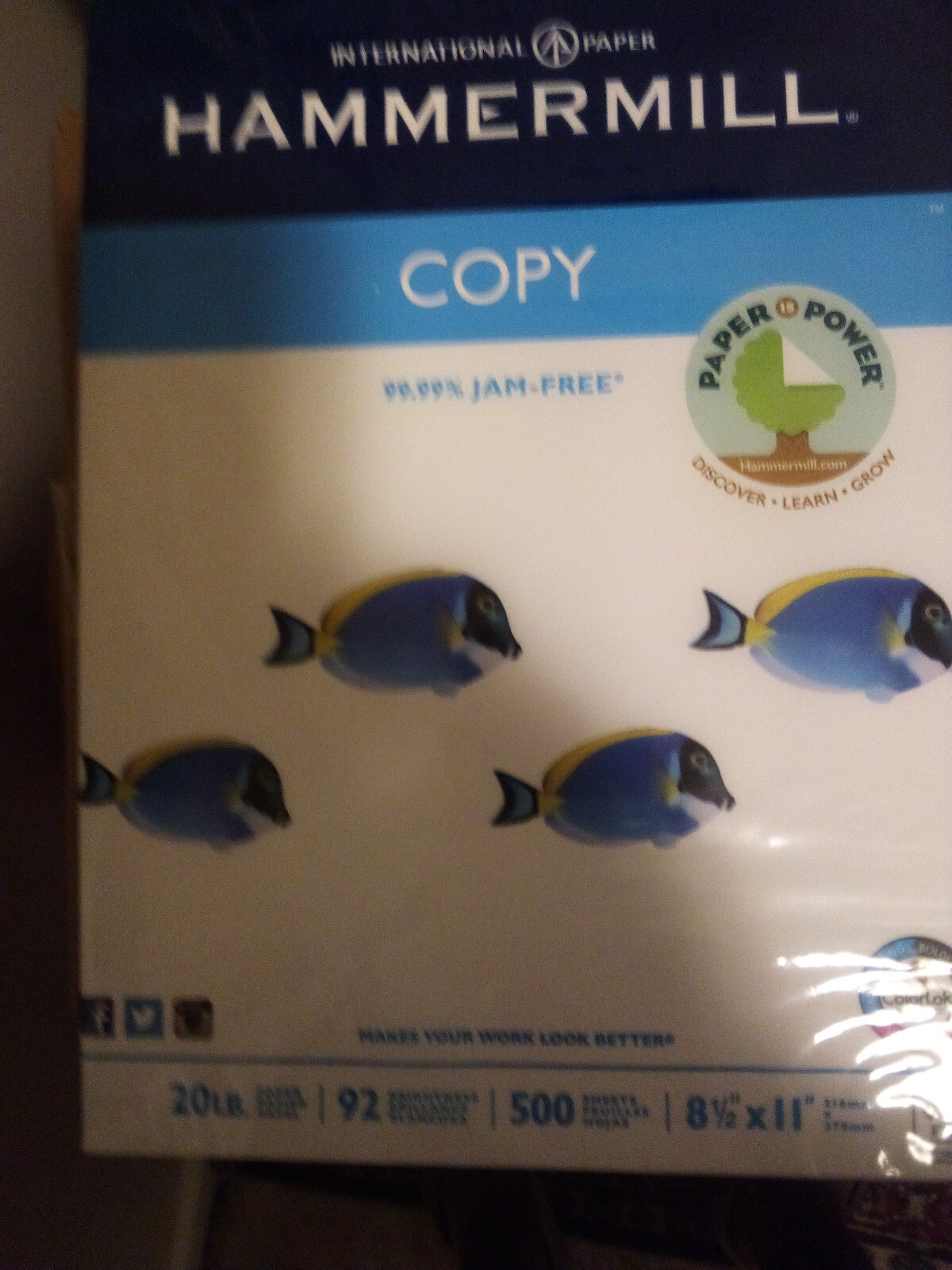 Hammermill Copy Plus 8.5″x11″ Copy Paper, 20 lbs 92 Brightness 500Ream 2 pac!!