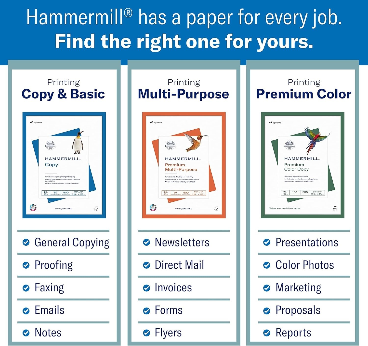 Printer Paper, Laser Print 24 lb, 8.5 x 11-5 Ream 2,500 Sheets – 98 Bright, …