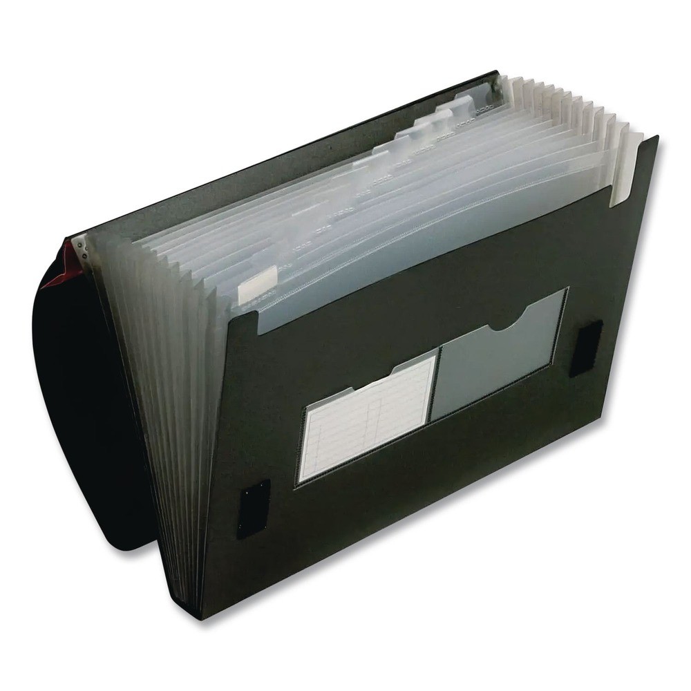 Pendaflex 82011 Hook/Loop Closure Letter Size 13-Pocket File – Black New