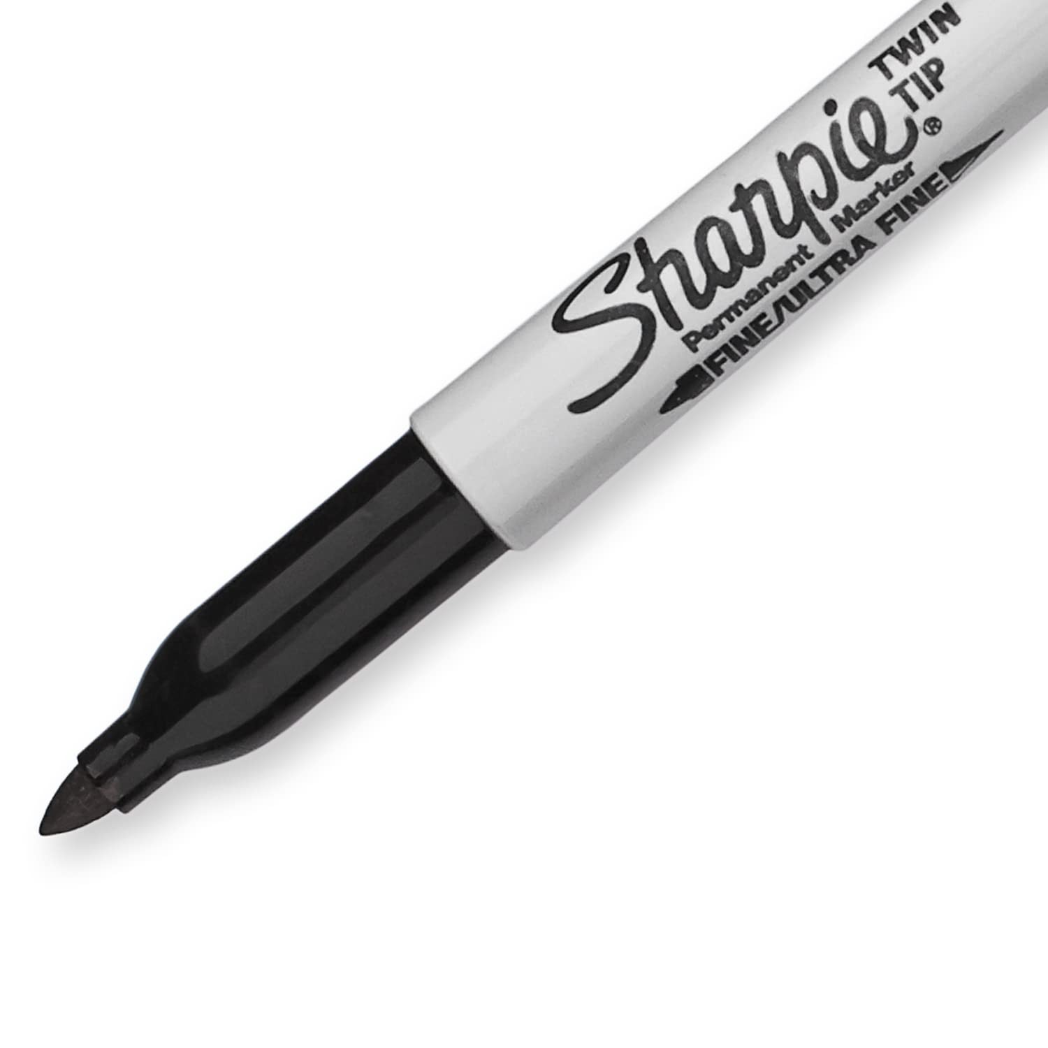 Sharpie Twin Tip Permanent Markers, Fine and Ultra 1 Count (Pack of 4), Black