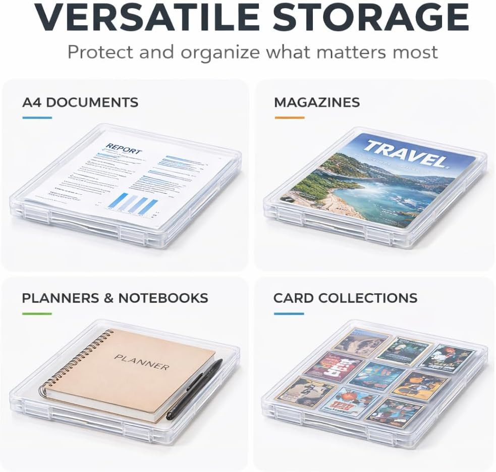 ® 6PCS Magazine Protectors for Collectors: Stackable Acid-Free Hard Storage Hold