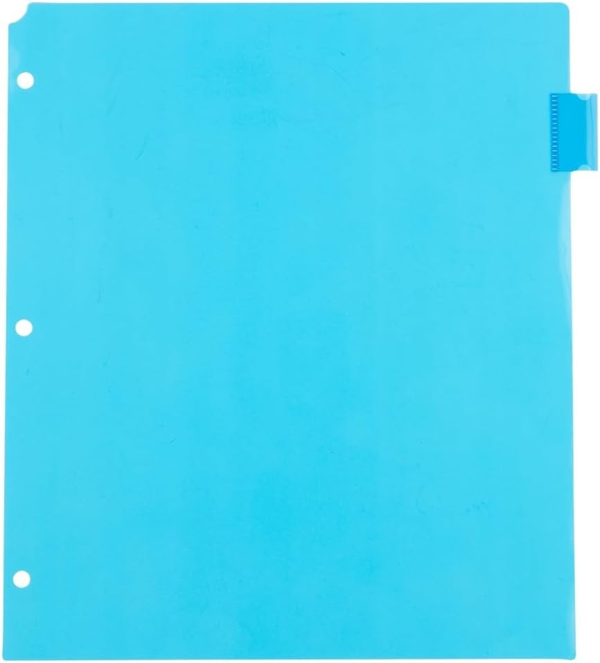 Multi-Color 8-Tab Plastic Index Dividers for Organizational Ease