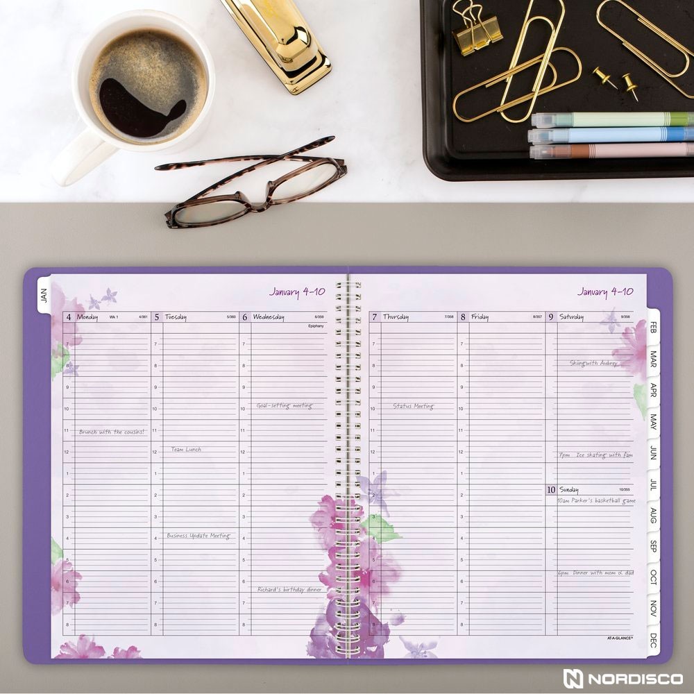 2026 At-A-Glance 938P-905 Beautiful Day Weekly Monthly Planner, 8-1/2 x 11″