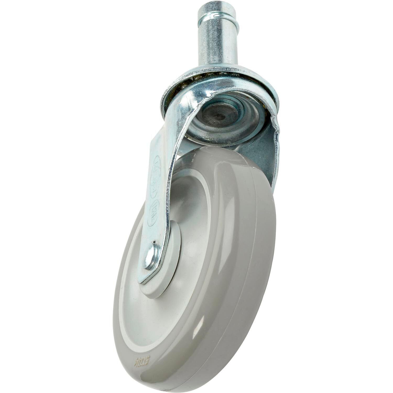 Nexel Stem Casters Set 4 5″ Polyurethane Wheel 2 With Brakes 1200 Lbs. Capacity