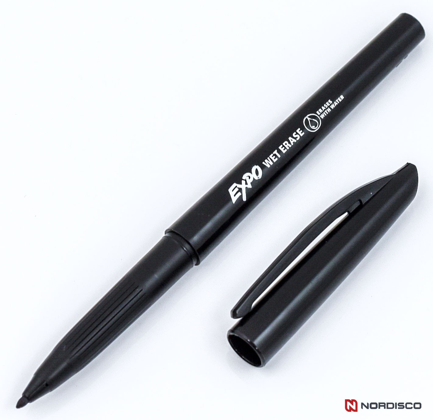 EXPO Wet Erase Markers, 3 Fine 2211316 & 3 Ultra Fine 16001A, Black Ink