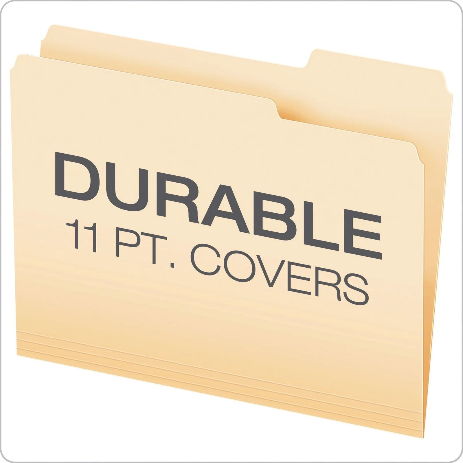 File Folders, Letter Size, 1/3 Cut, Manila, 250 per Box (752250)