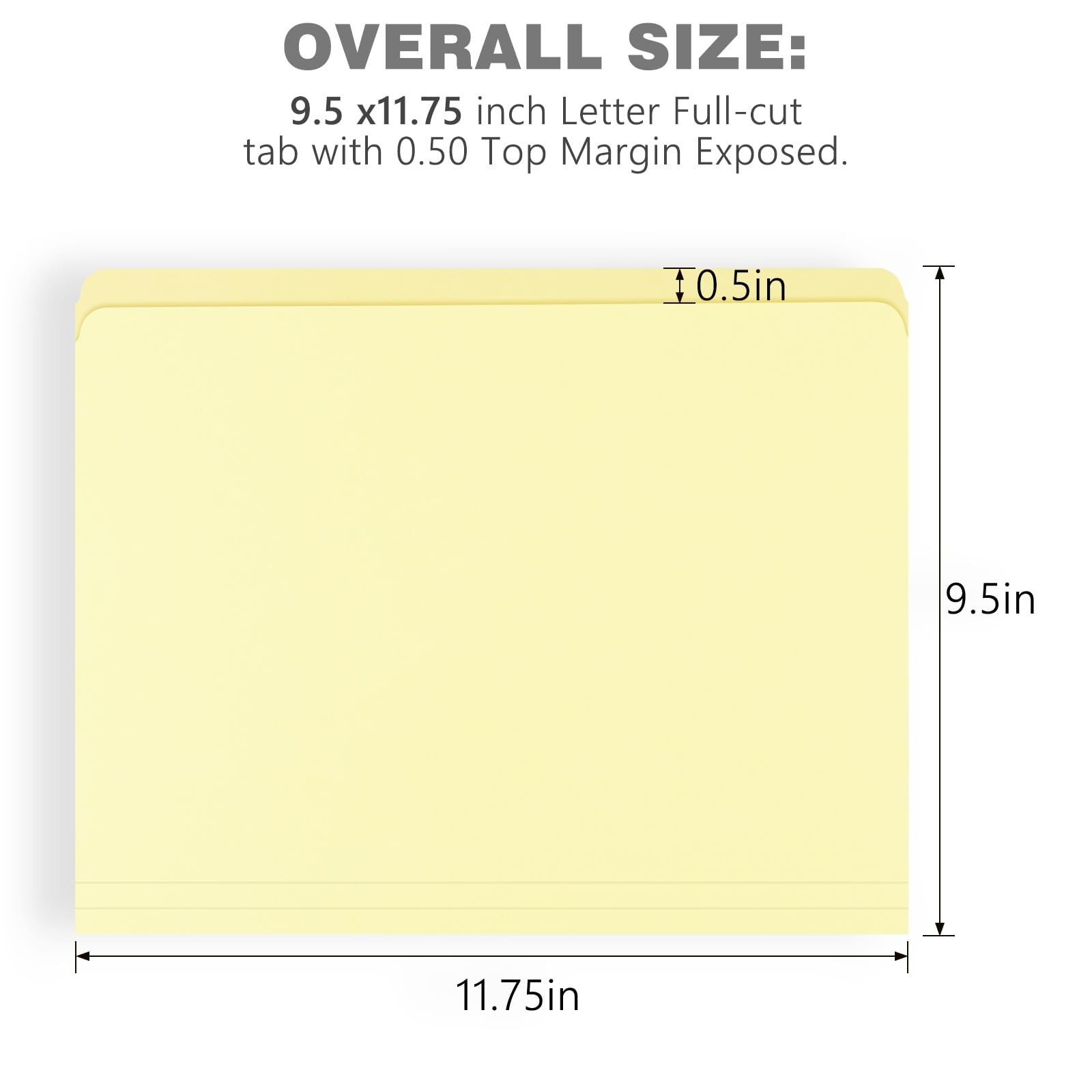 Archival Letter File Folders 9.5×11.75 Acid-Free Light Tan 50Pack