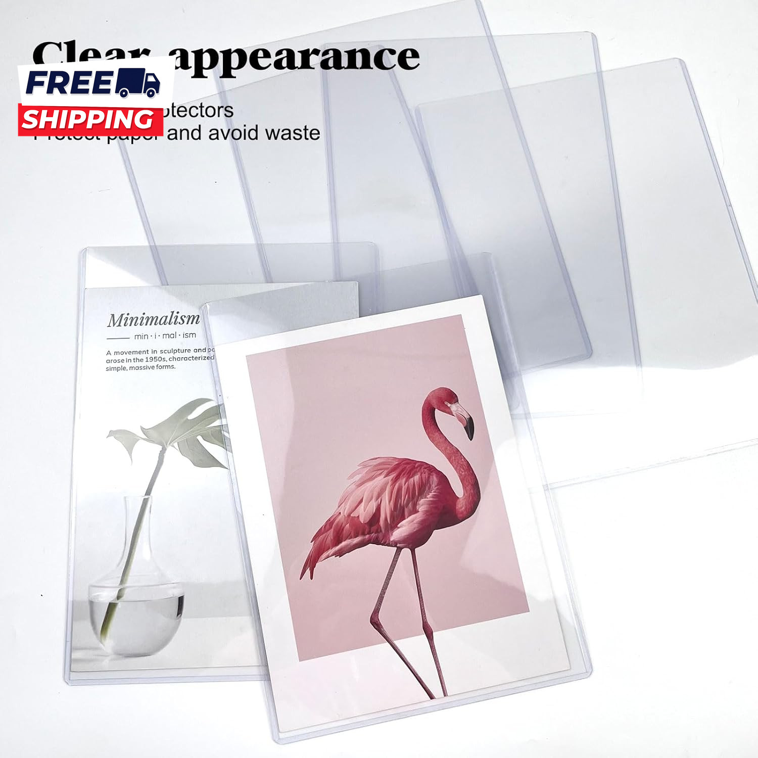 8.5 X 11 Hard Plastic Sheet Protectors Rigid Print Protectors Clear Waterproof