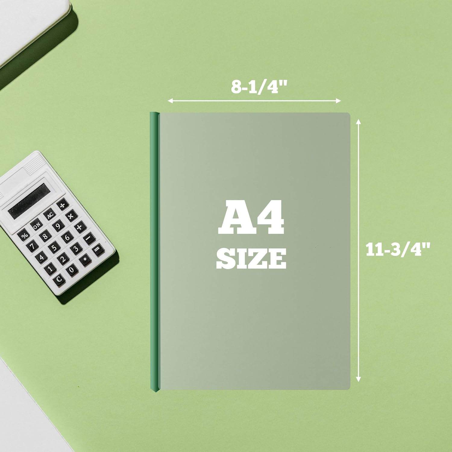 Clear Report Covers, 10 Pcs Transparent Presentation File Folders, Plastic File