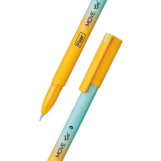 Flair Move Gel Pen Blue Ink Minimalistic Matt Finish – Free Shipping to US, 10x