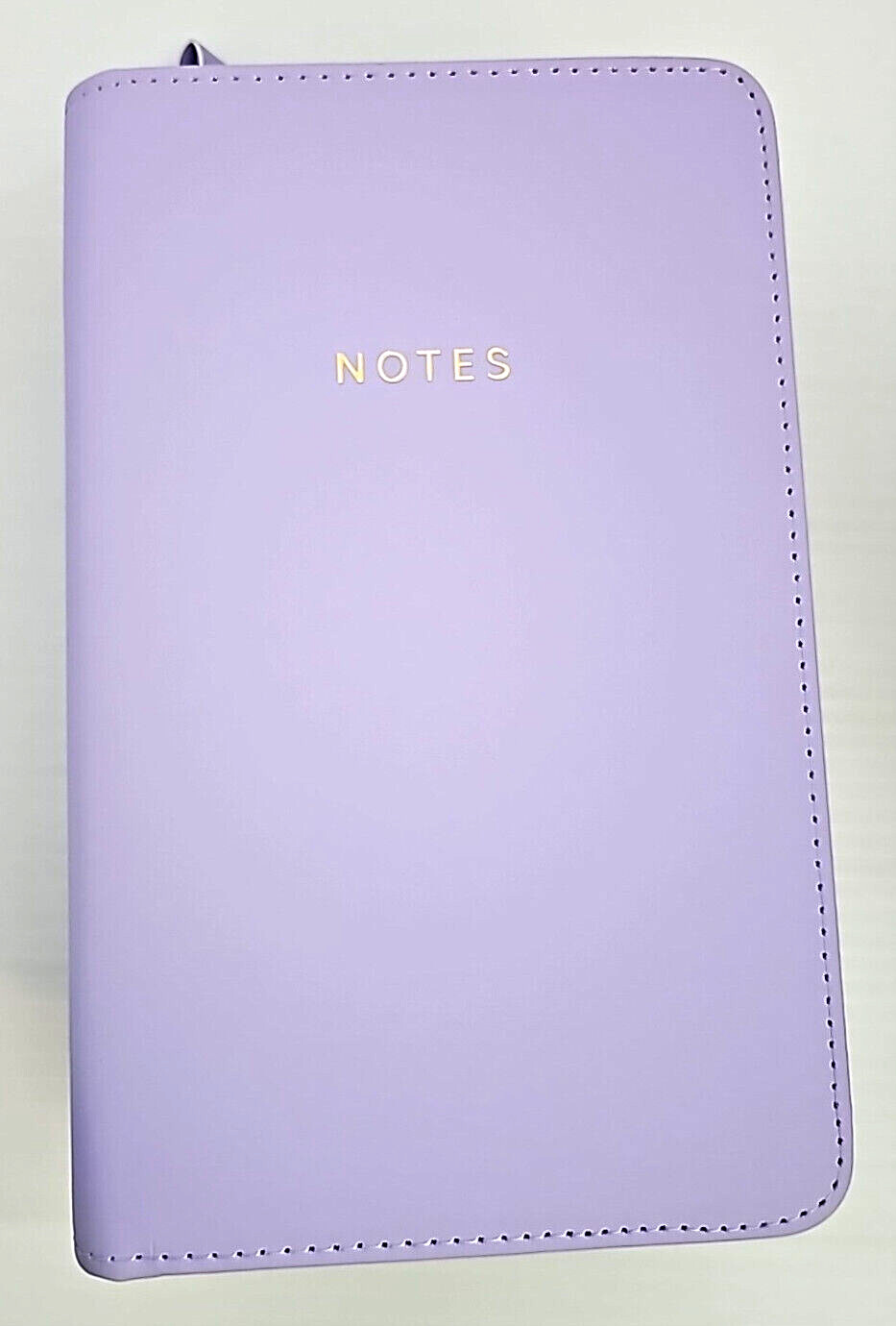 Padded Zipper Journal/Notebook Faux Leather 8”x5” Double Rings Secure Paper