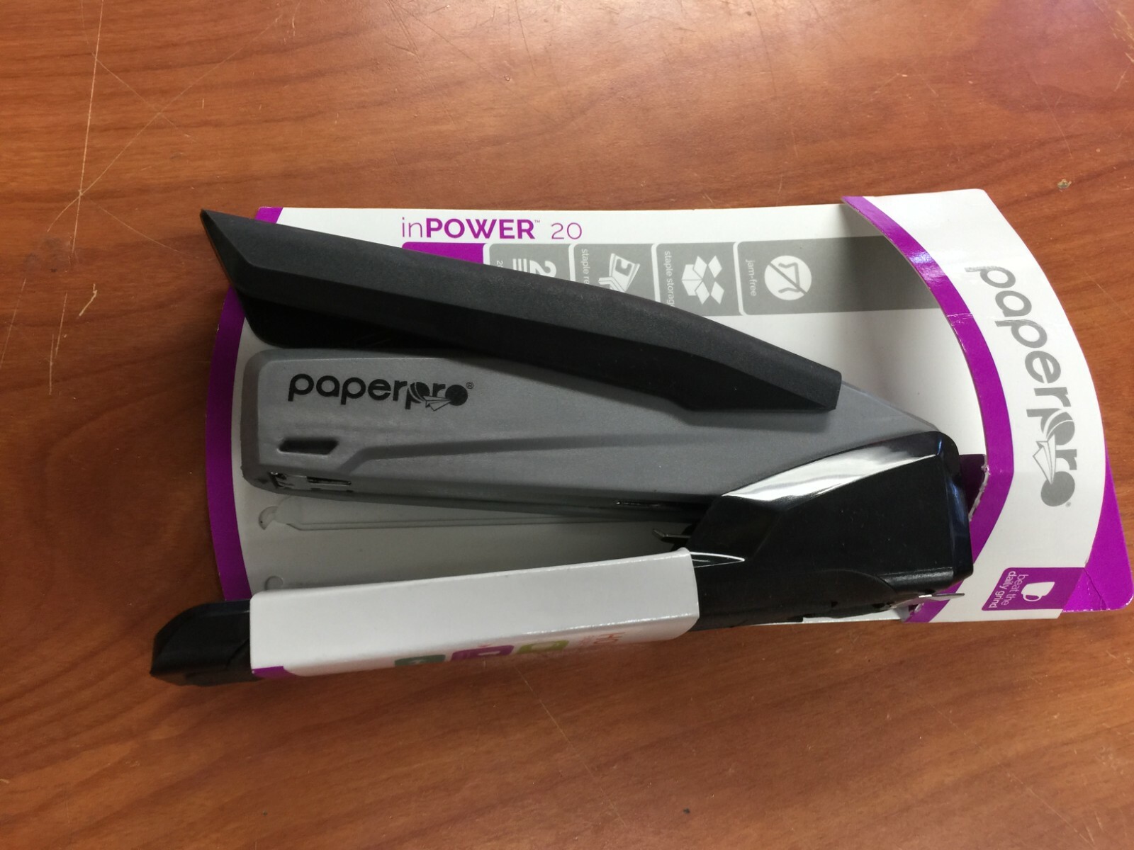 Paperpro-Bostitch PaperPro inPOWER 20 Desktop Stapler 20-Sheet Capacity Gray –