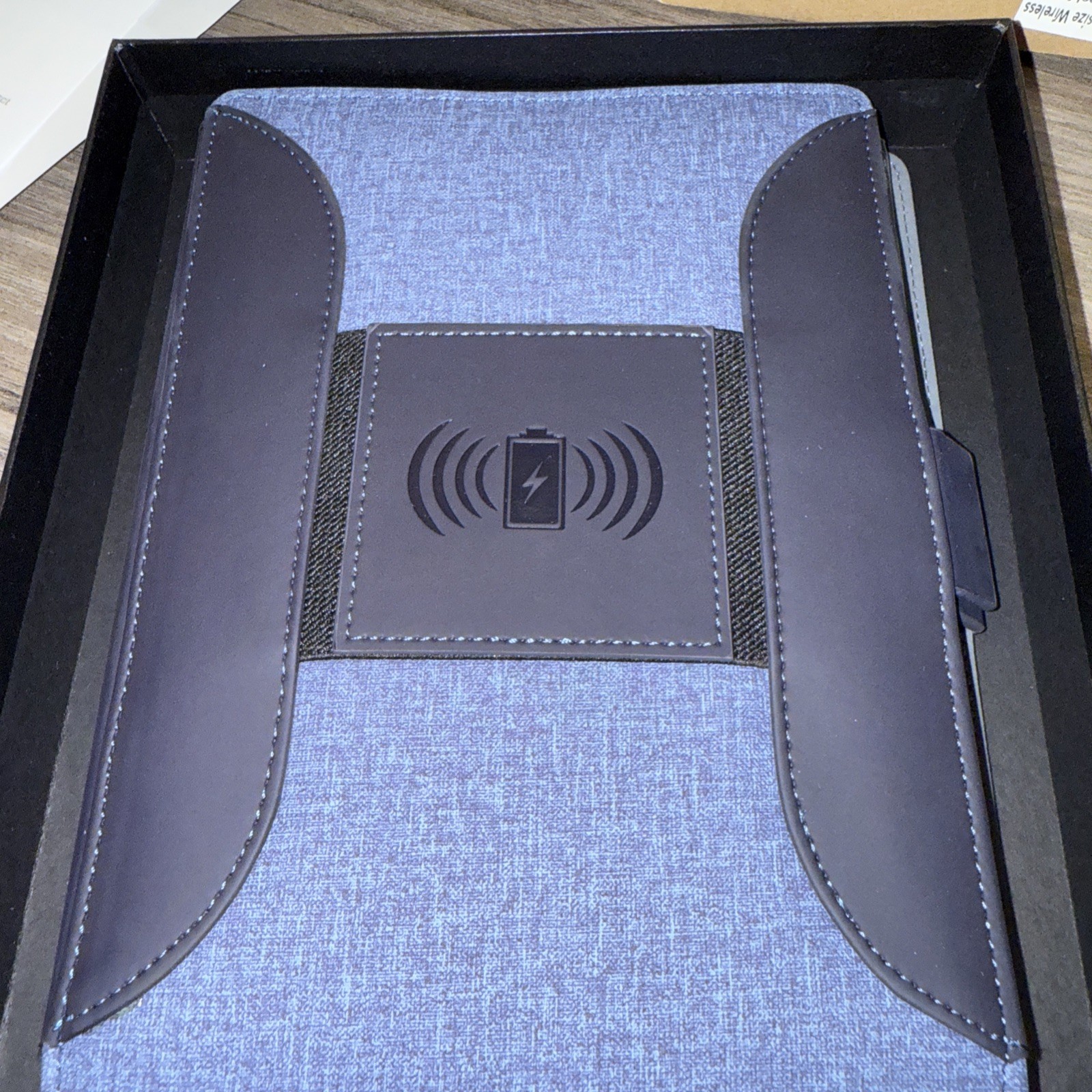 ImStone Wireless Charging Portfolio Organizer Power Bank Pad Business Folder