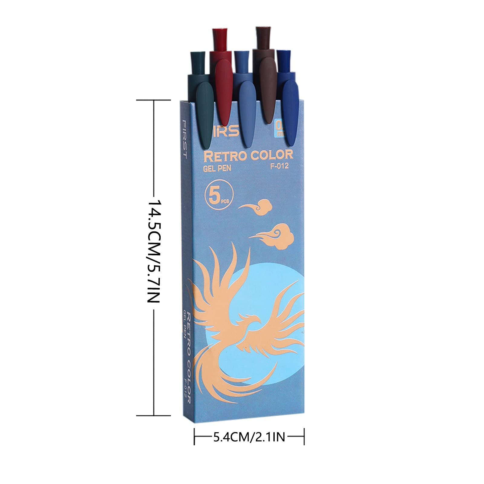 Retractable Colored Gel Pens 0.5MM Fine Point, 10 Vintage Assorted Color Ink Pen