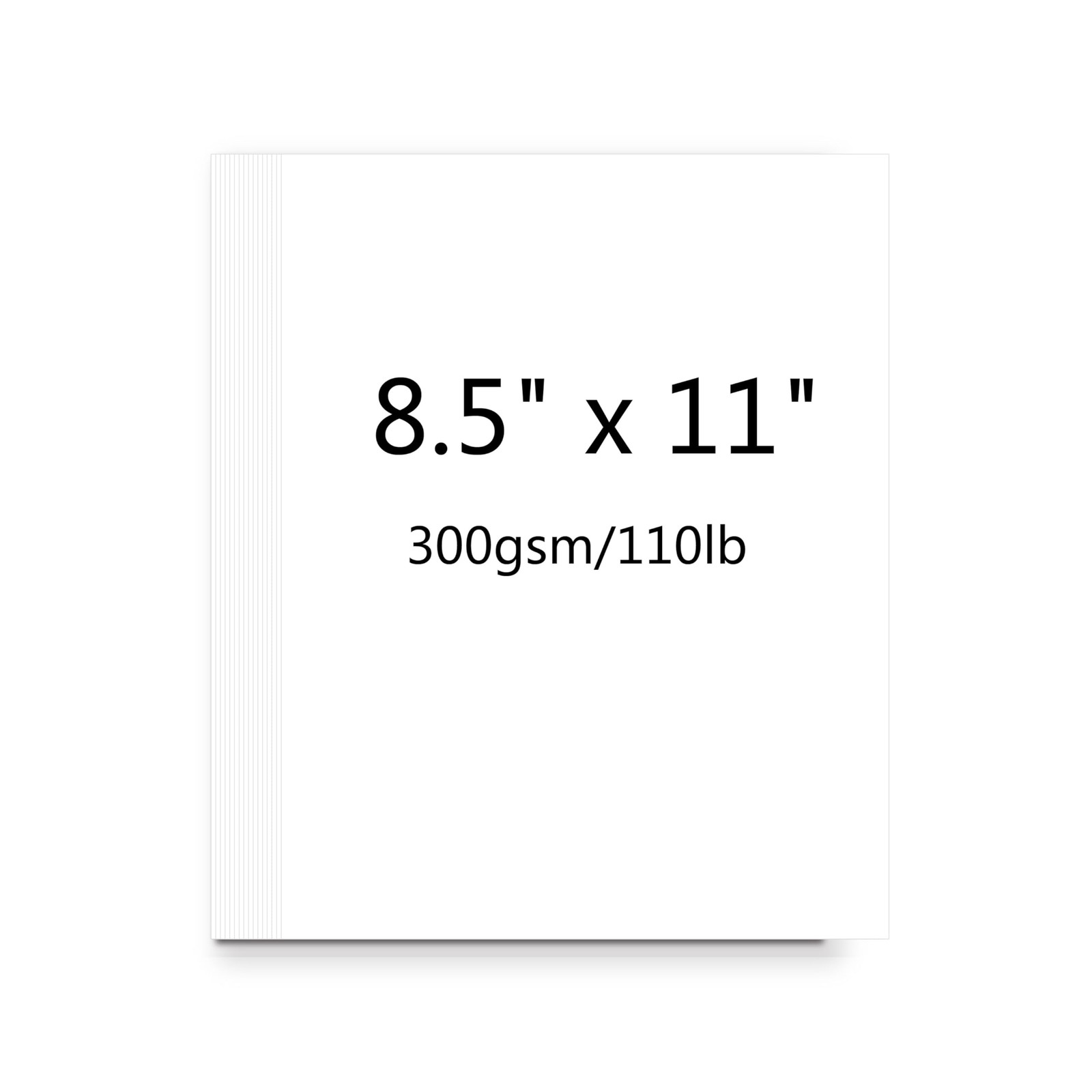 Cover stock Paper, White Cardstock 8.5 x 11, 110 lb/300 gsm Heavy 25P,