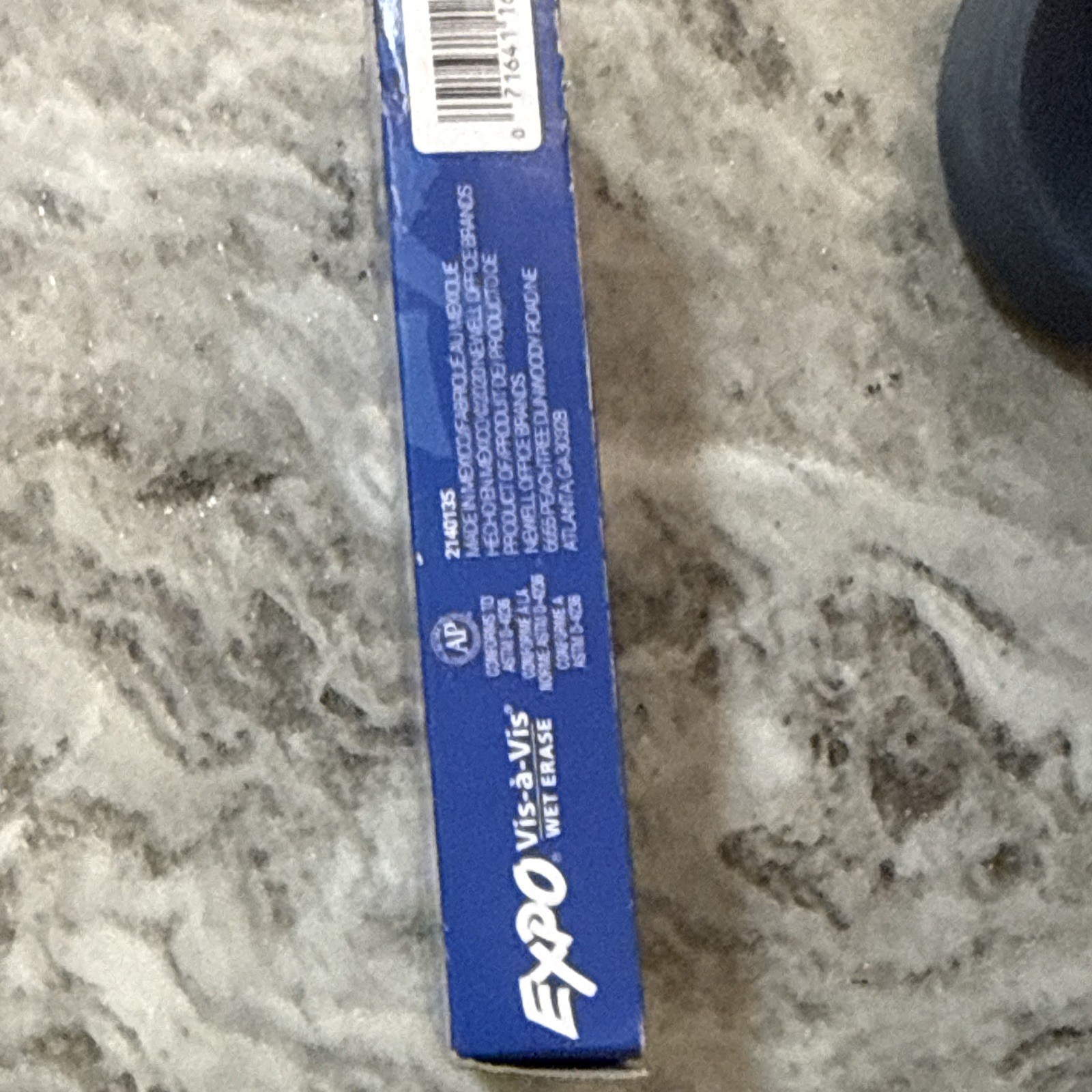 EXPO Vis-a-Vis Wet Erase Markers Blue Fine Tip 12 Count MPN 16003