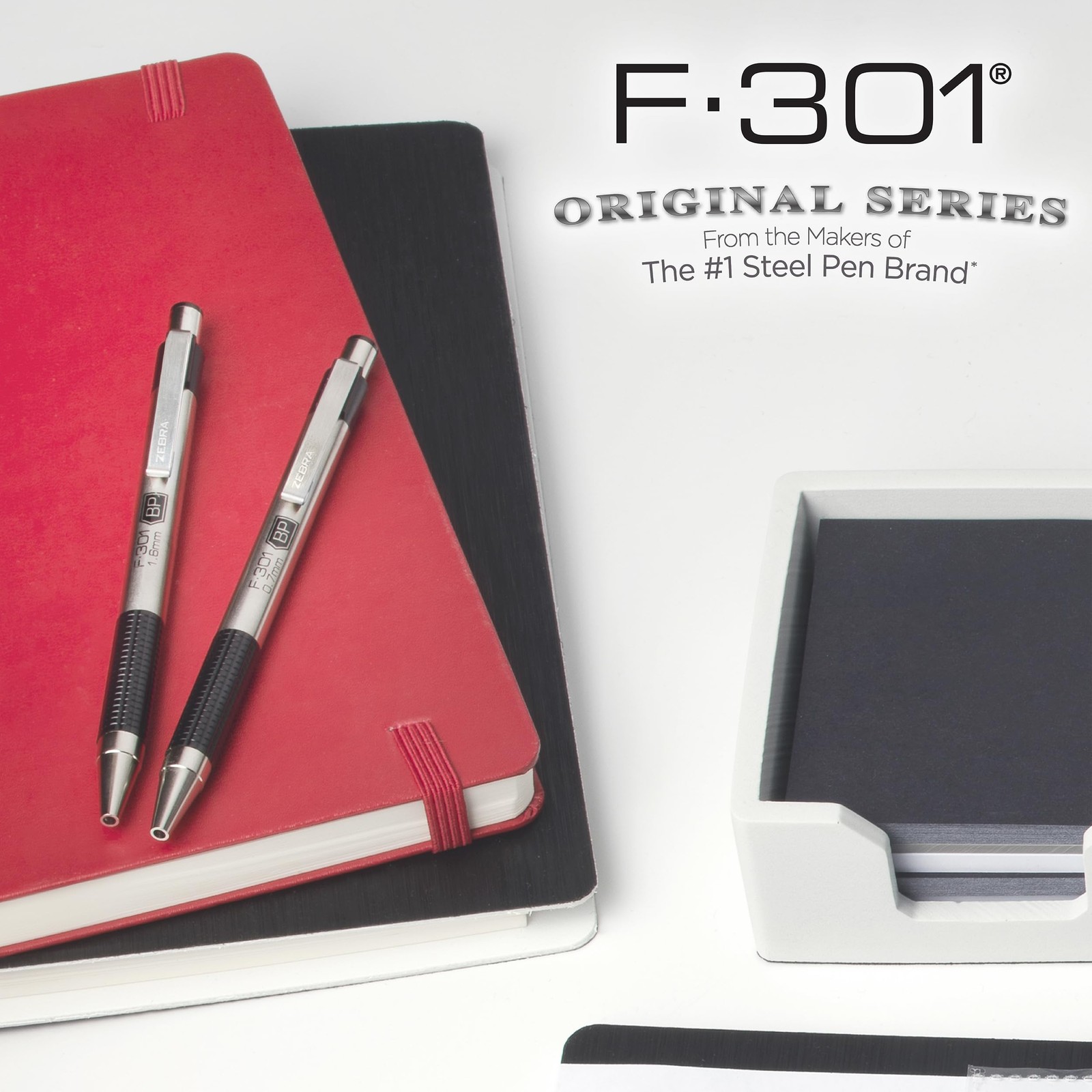 Zebra Pen F-301 Ballpoint Black Ink Fine Point 1 Count (Pack of 4), D