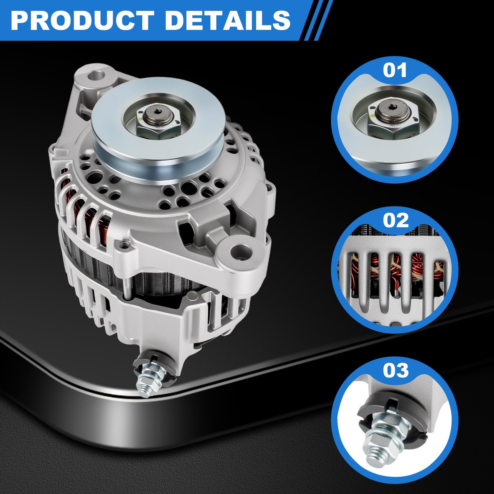 Alternator 1998-2004 Nissan Frontier Xterra 2.4L 13778