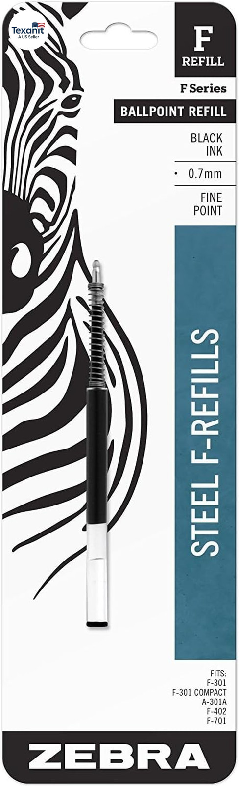 12 PACK: F-Refill 0.7Mm Black 1 per Pack – 85511
