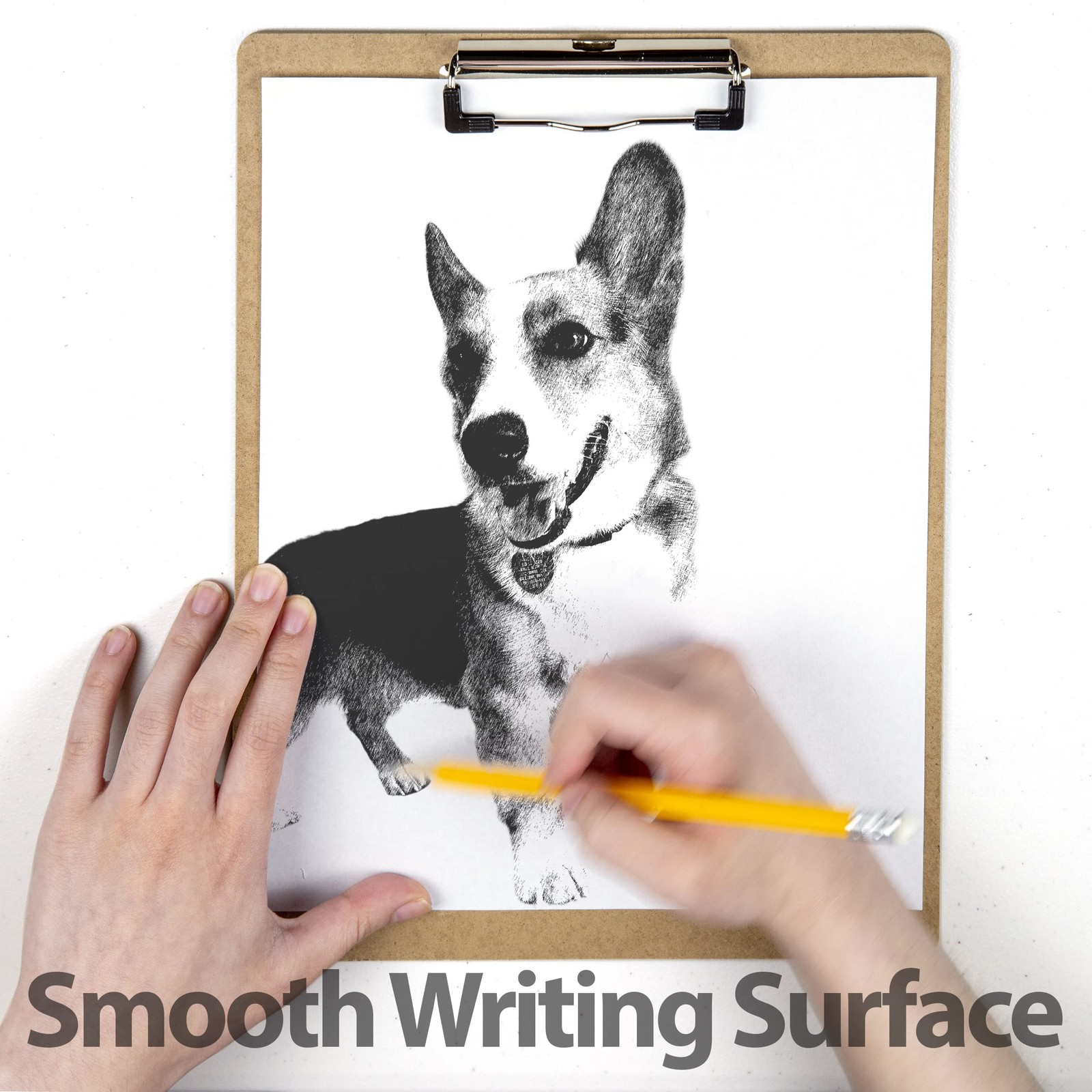 Officemate Recycled Wood Clipboard, Letter Size, Low Profile Clip, 9 x 12.5