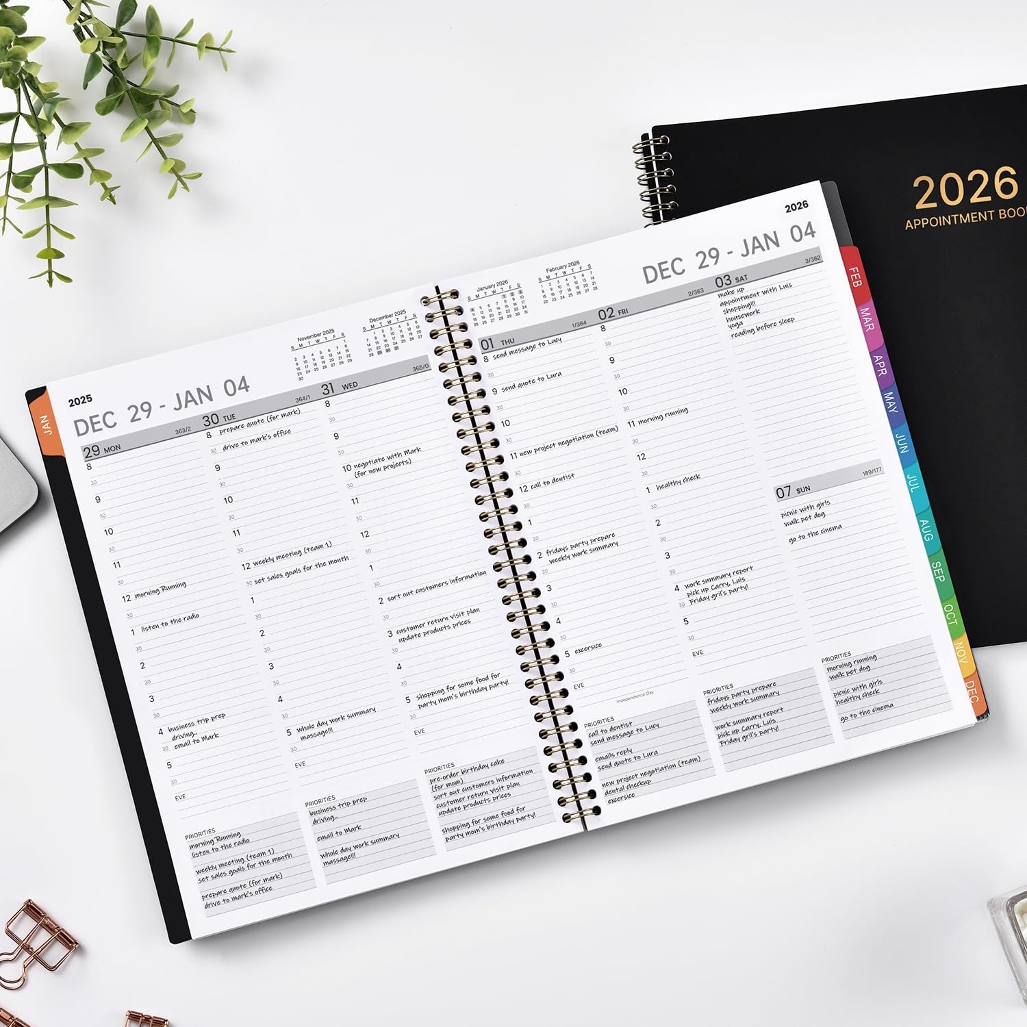 2026 Appointment Book/Planner – 2026 Planner Large 9″ x 11″, Jan 2026 – Dec 202